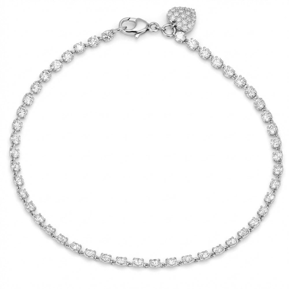 3.00ct 14K White Gold  Diamond Bracelet 7.25