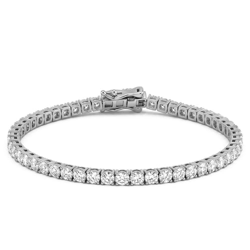 8.25ct 14K White Gold  Diamond Bracelet 7