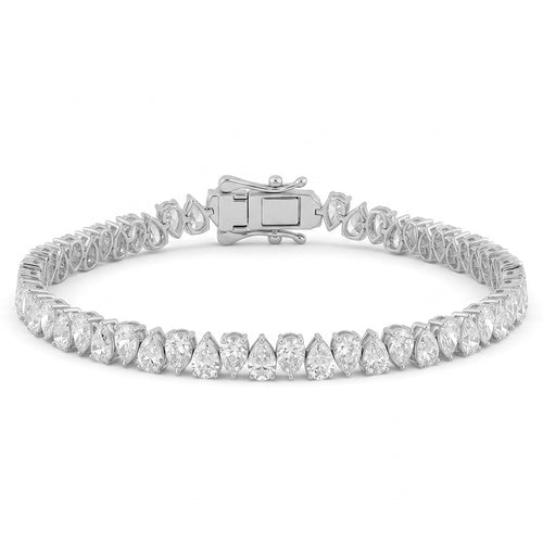 8.70ct 14K White Gold  Diamond Bracelet 7