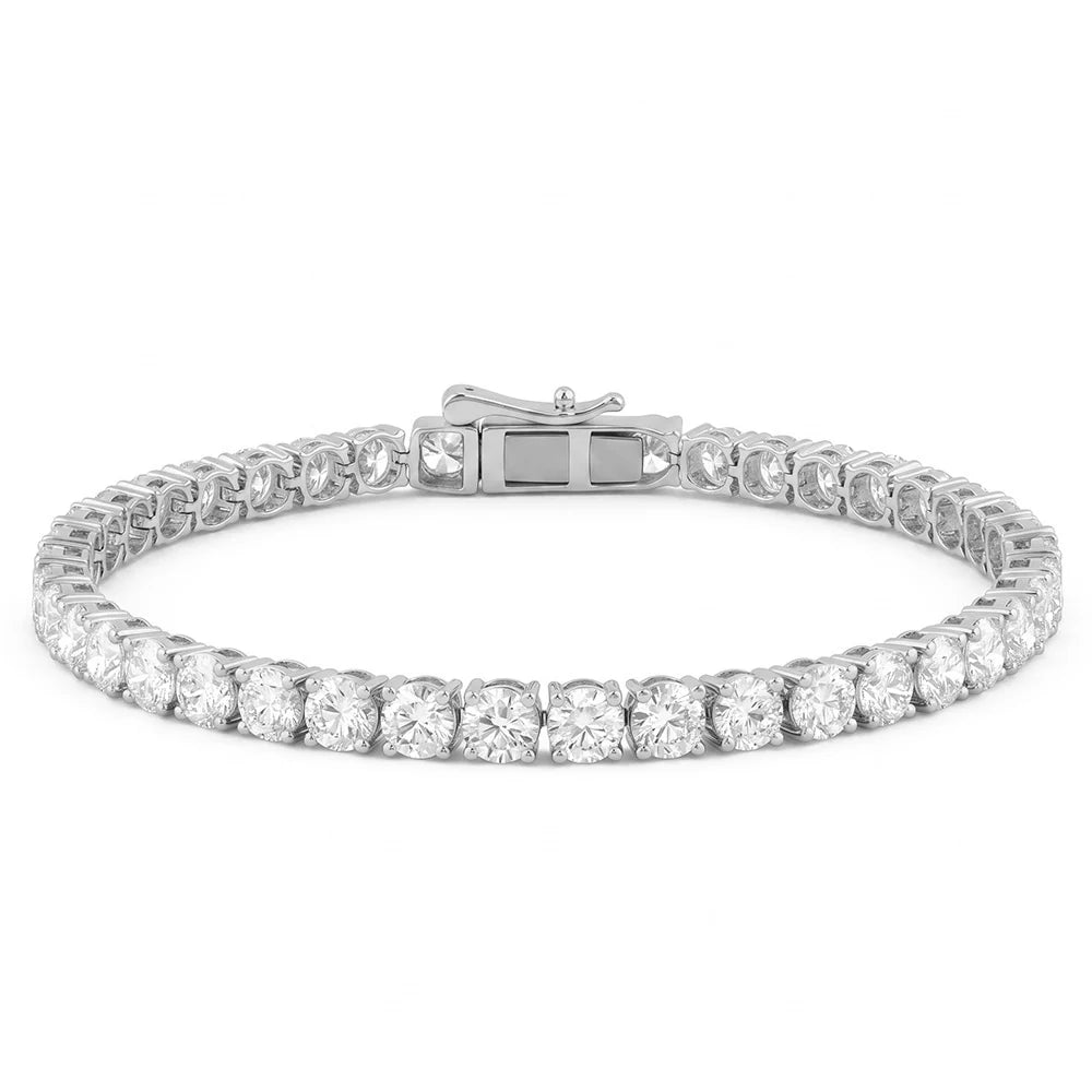 9.00ct 14K White Gold  Diamond Bracelet 7