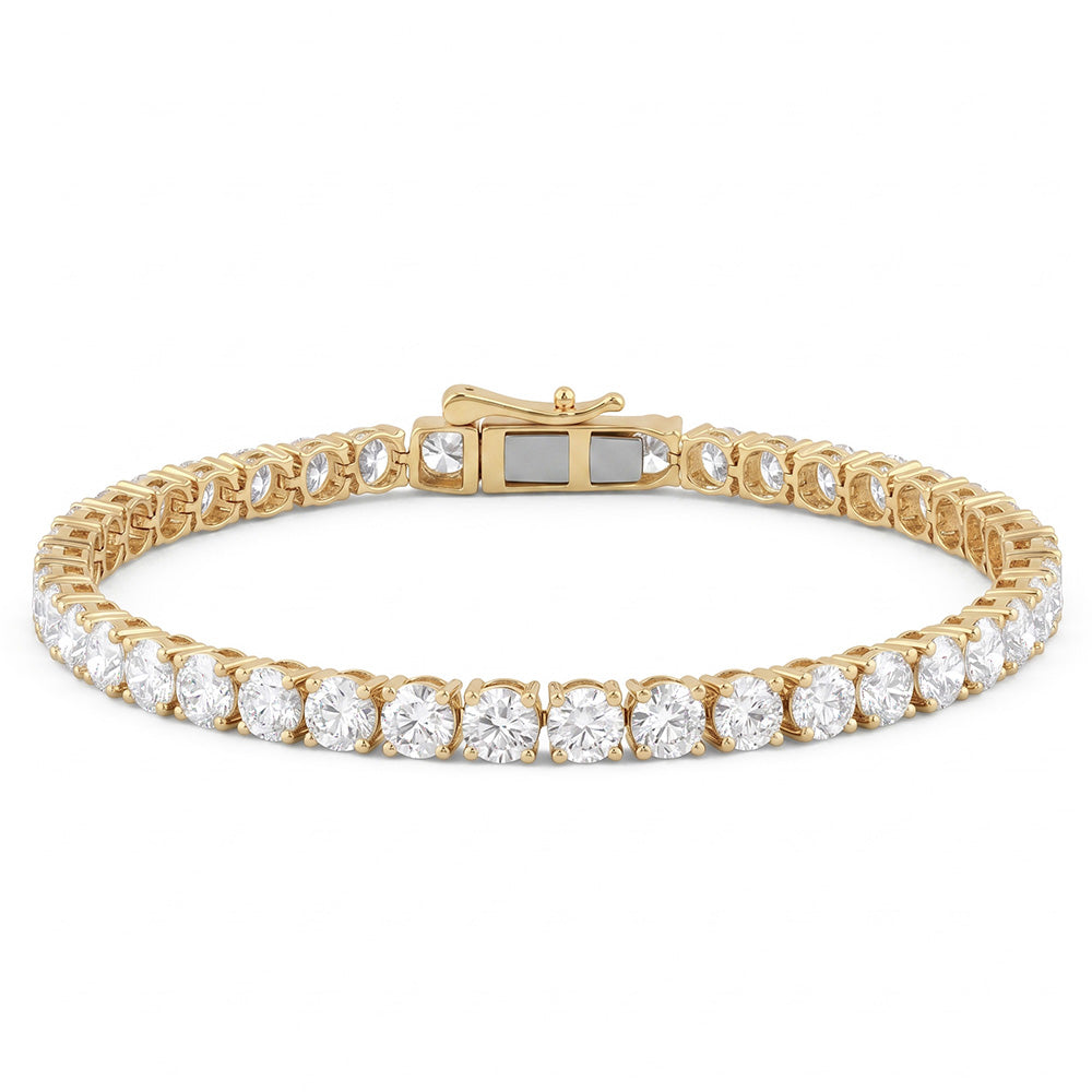 10.50ct 14K White Gold  Diamond Bracelet 7