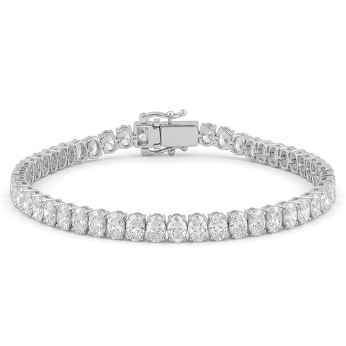 8.10ct 14K White Gold  Diamond Bracelet 7