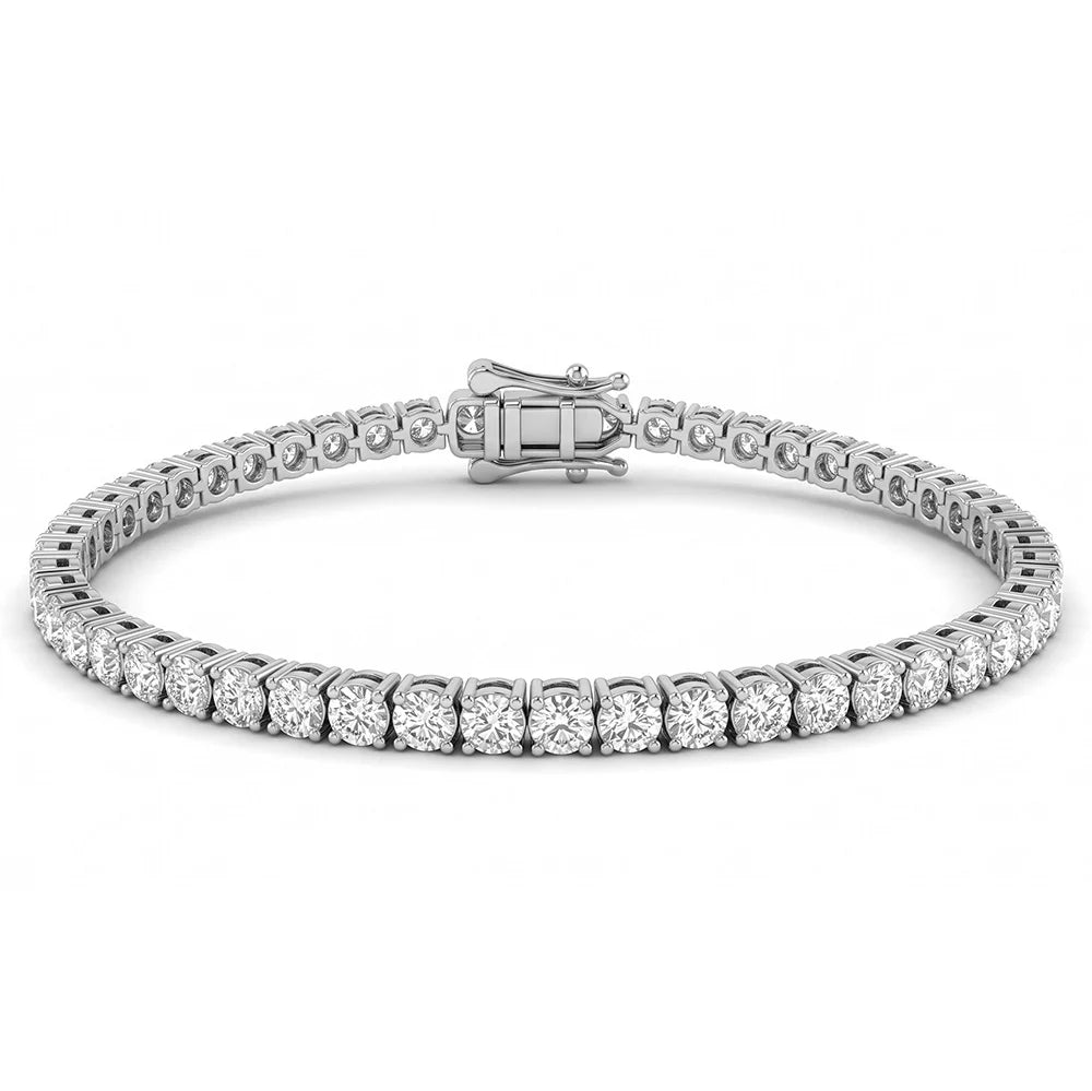 2.98ct 14K White Gold  Diamond Bracelet 7