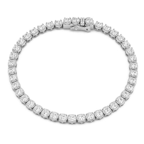 6.35ct 14K White Gold  Diamond Bracelet 7