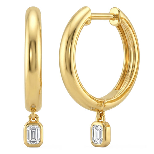 .20ct 14K Yellow Gold  Diamond Earrings