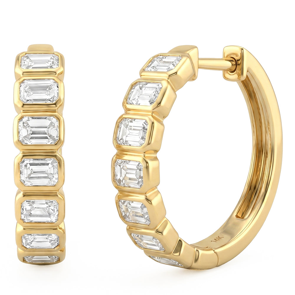 1.20ct 14K Yellow Gold  Diamond Earrings