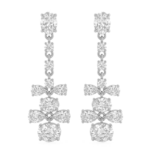 2.50ct 14K White Gold  Diamond Earrings