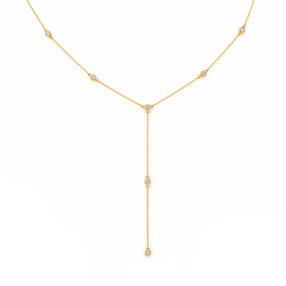 .33ct 14K Yellow Gold  Diamond Necklace 18