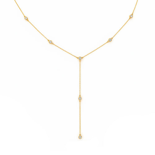 .33ct 14K Yellow Gold  Diamond Necklace 18
