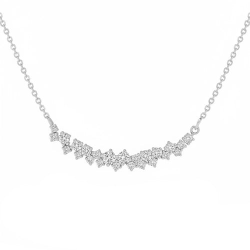 .50ct 14K White Gold  Diamond Necklace 18