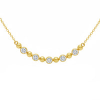 .32ct 14K Yellow Gold  Diamond Necklace 18
