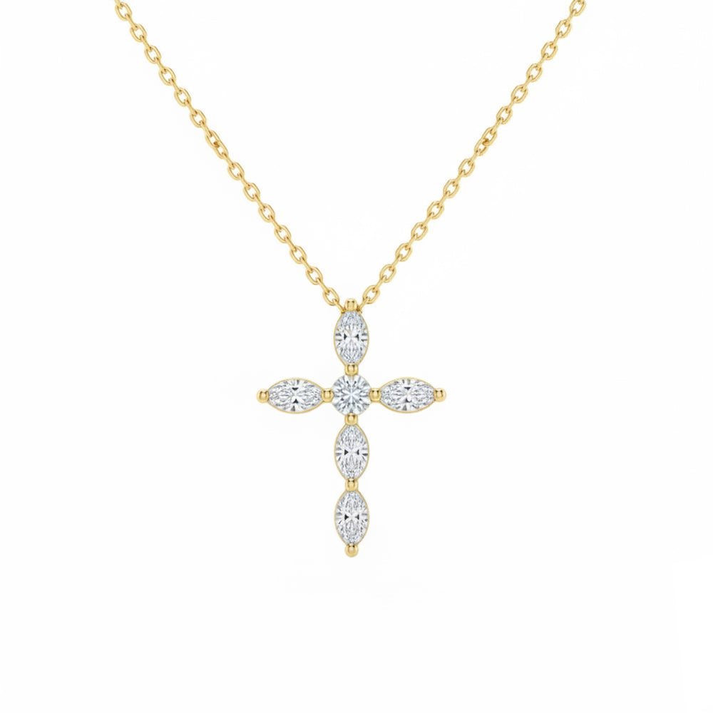 .49ct 14K Yellow Gold  Diamond Necklace 18