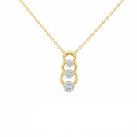 .49ct 14K Yellow Gold  Diamond Necklace 18