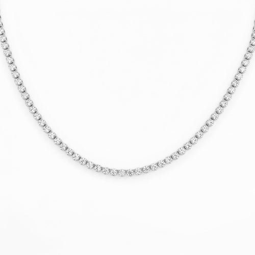 5.00ct 14K White Gold  Diamond Necklace 16