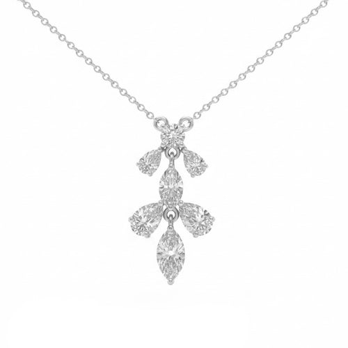 1.00ct 14K White Gold  Diamond Necklace 18