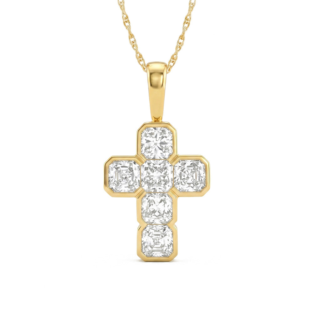 1.44ct 14K Yellow Gold  Diamond Necklace 18