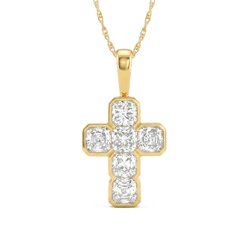 1.44ct 14K Yellow Gold  Diamond Necklace 18