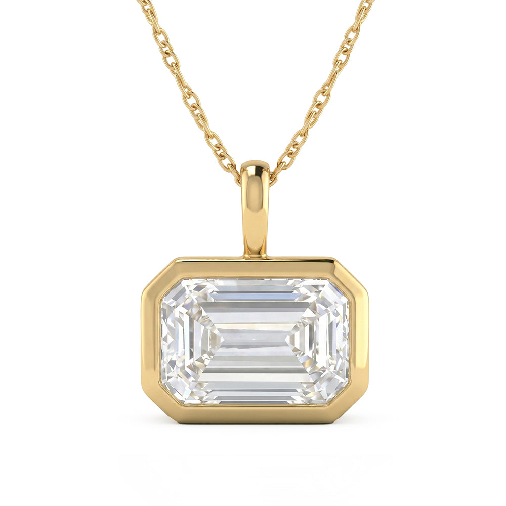 3.03ct 14K Yellow Gold  Diamond Necklace 18