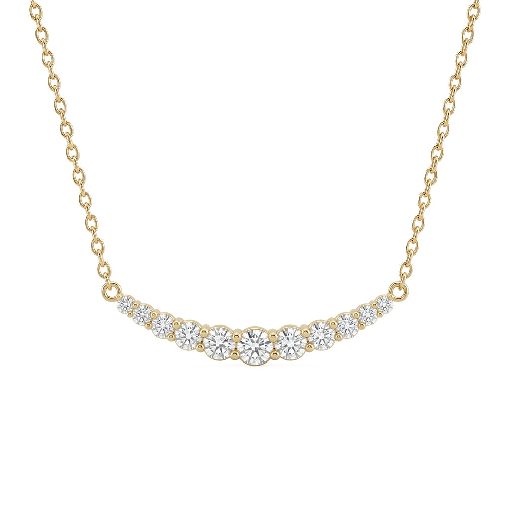 .53ct 14K Yellow Gold  Diamond Necklace 18