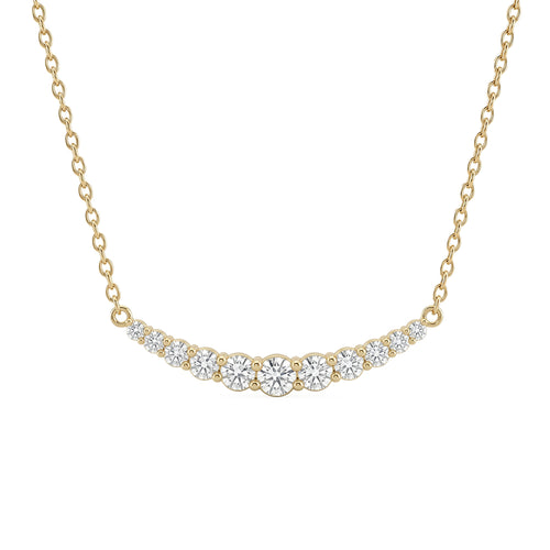 .53ct 14K Yellow Gold  Diamond Necklace 18