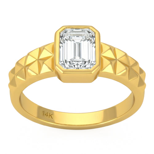 1.52ct 14K Yellow Gold  Diamond Ring Size 6.5 alternate