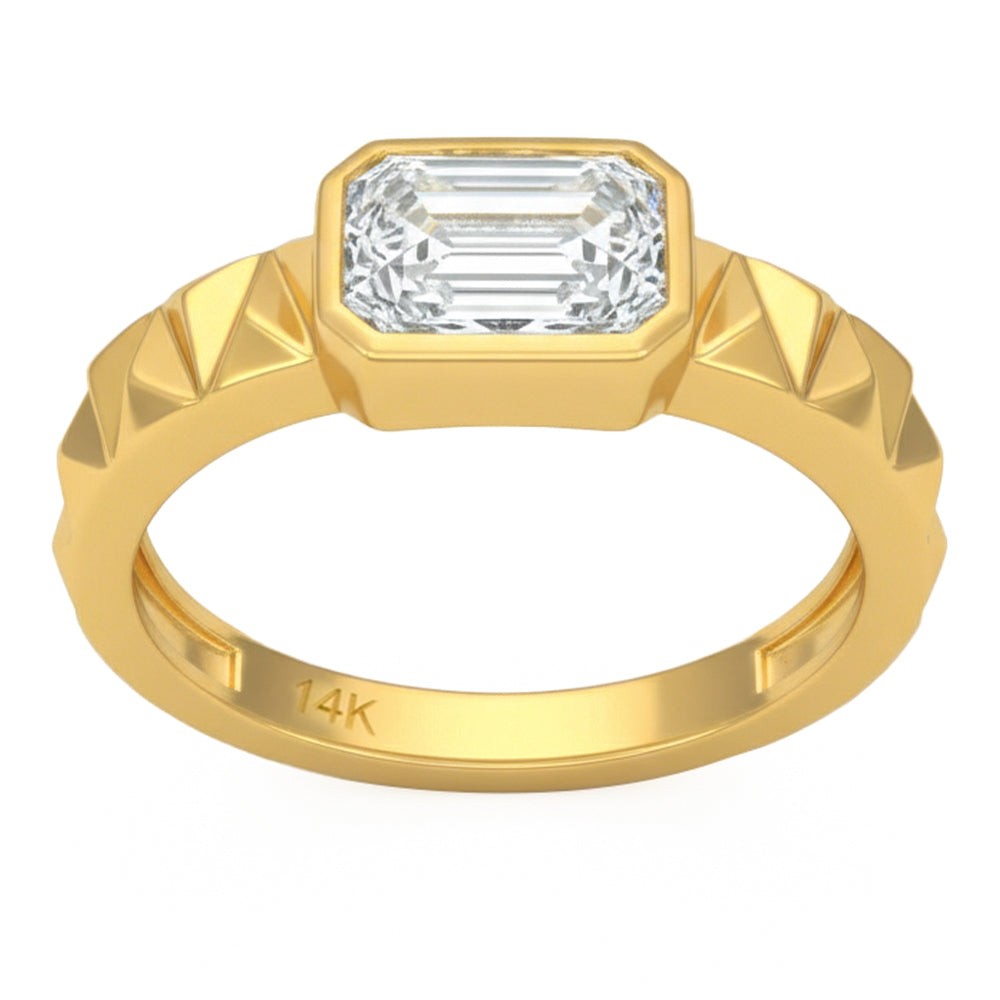 1.54ct 14K Yellow Gold  Diamond Ring Size 6.5