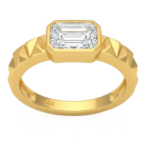 1.54ct 14K Yellow Gold  Diamond Ring Size 6.5 alternate
