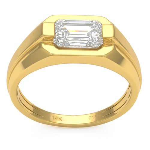 2.04ct 14K Yellow Gold  Diamond Ring Size 6.5 alternate