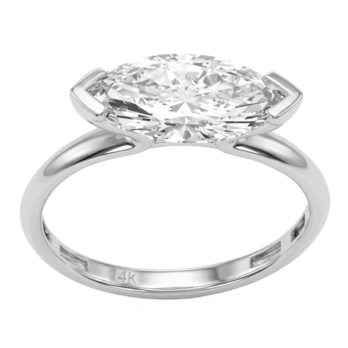 2.02ct 14K White Gold  Diamond Ring Size 6.5 alternate