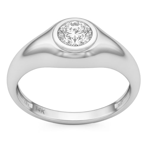 1.05ct 14K White Gold  Diamond Ring Size 6.5 alternate