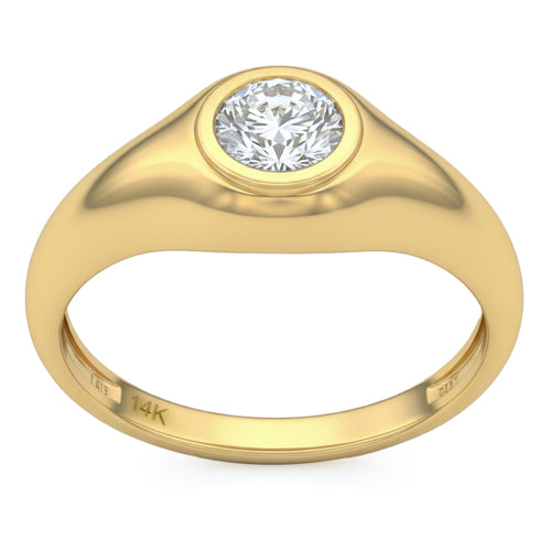 1.05ct 14K Yellow Gold  Diamond Ring Size 6.5 alternate