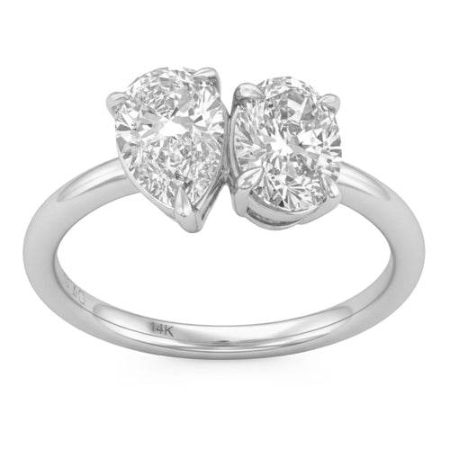 2.04ct 14K White Gold  Diamond Ring Size 6.5 alternate