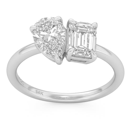2.02ct 14K White Gold  Diamond Ring Size 6.5 alternate
