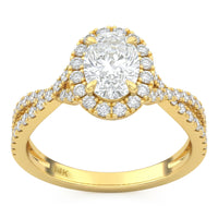 1.52ct 14K Yellow Gold  Diamond Ring Size 6.5
