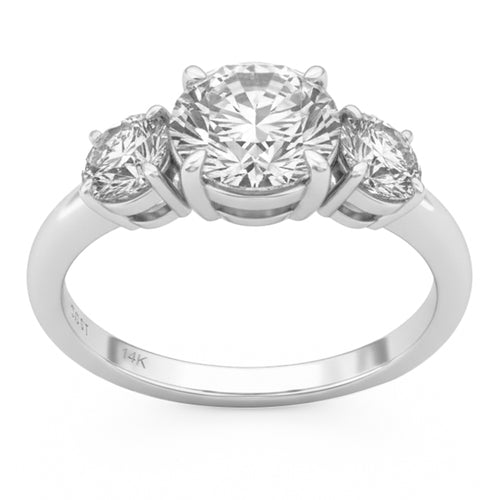 4.11ct 14K White Gold  Diamond Ring Size 6.5 alternate