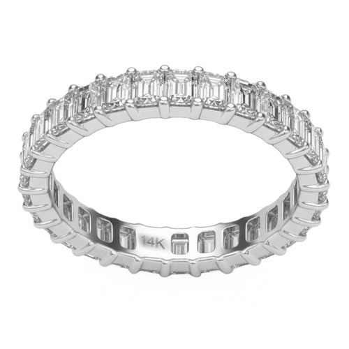 2.98ct 14K White Gold  Diamond Ring Size 6.5 alternate