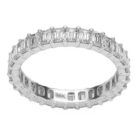 2.98ct 14K White Gold  Diamond Ring Size 6.5