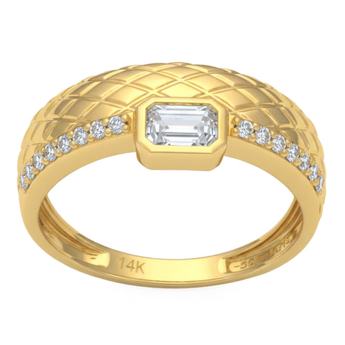 .49ct 14K Yellow Gold  Diamond Ring Size 6.5 alternate