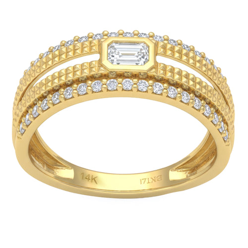 .50ct 14K Yellow Gold  Diamond Ring Size 6.5 alternate