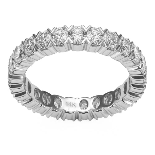 3.32ct 14K White Gold  Diamond Ring Size 6.5 alternate