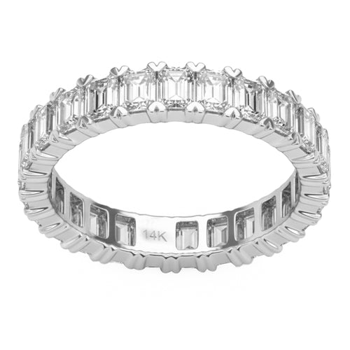 3.00ct 14K White Gold  Diamond Ring Size 6.5 alternate