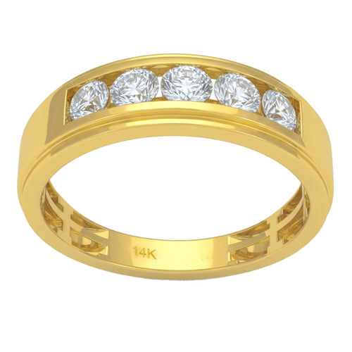 1.00ct 14K Yellow Gold  Diamond Ring Size 6.5 alternate