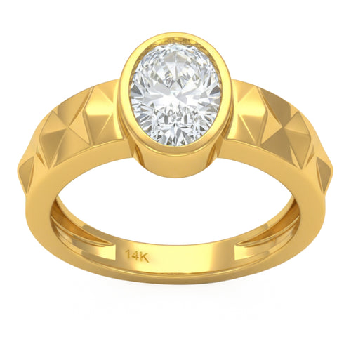 1.54ct 14K Yellow Gold  Diamond Ring Size 6.5 alternate