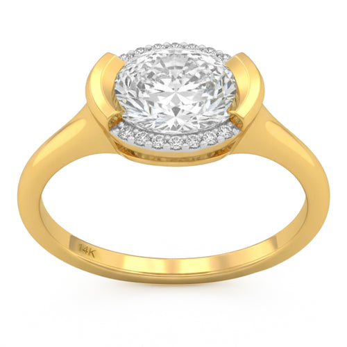 1.59ct 14K Yellow Gold  Diamond Ring Size 6.5 alternate