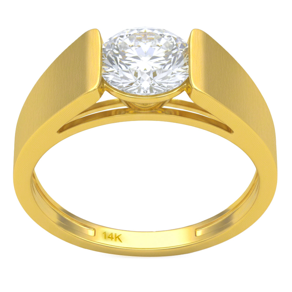 2.02ct 14K Yellow Gold  Diamond Ring Size 6.5