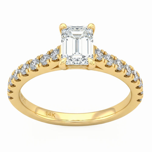 1.52ct 14K Yellow Gold  Diamond Ring Size 6.5 alternate