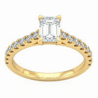 1.52ct 14K Yellow Gold  Diamond Ring Size 6.5