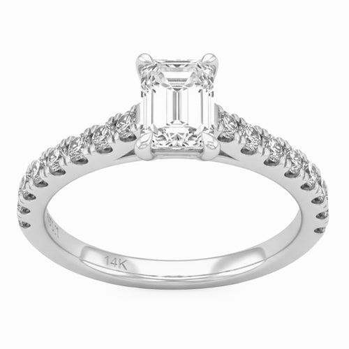 1.54ct 14K White Gold  Diamond Ring Size 6.5 alternate