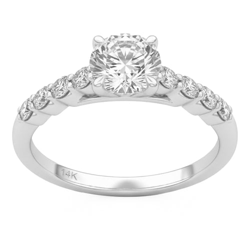 1.54ct 14K White Gold  Diamond Ring Size 6.5 alternate