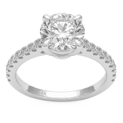 2.54ct 14K White Gold  Diamond Ring Size 6.5 alternate